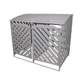 屋外収納ボックス 木製 - ガーデン用 道具保管 - 120 x 80 x 90